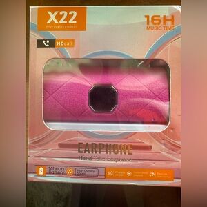 Pink Wireless Earphone